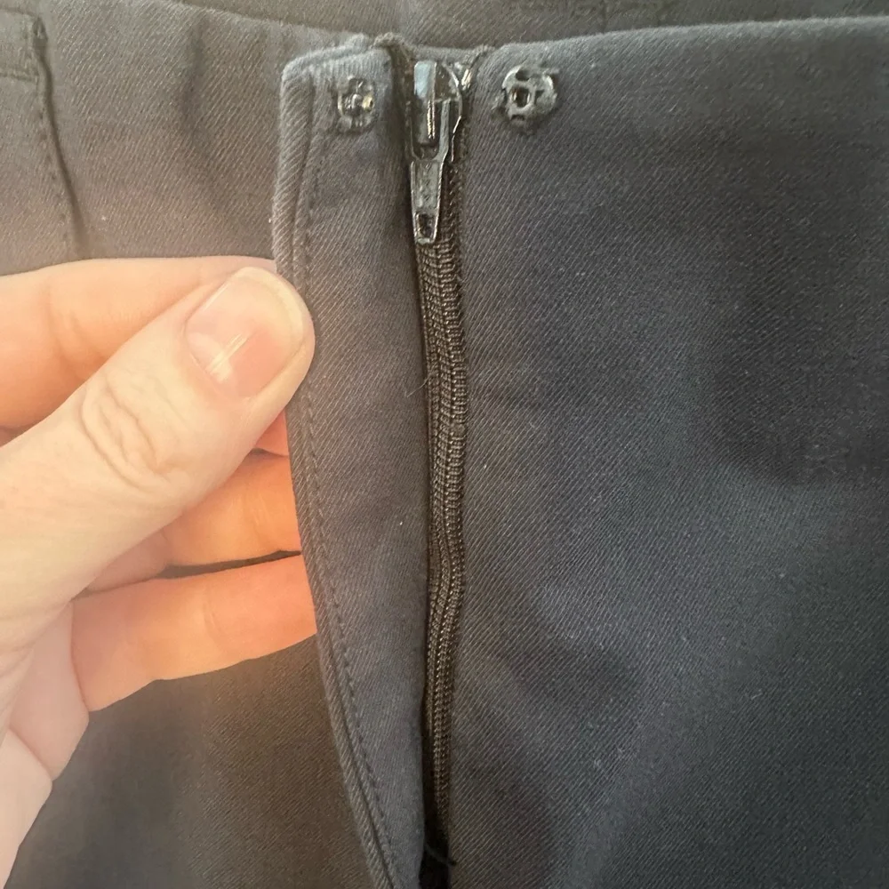 Gunex Made in Italy Black Tailored Ankle Pants Button Hem Size US 2 - Picture 6 of 12